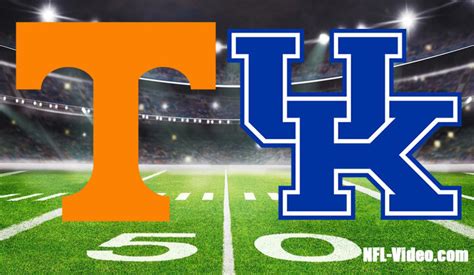 Tennessee Vs Kentucky Football Week 9 2023 Full Game Replay Ncaa