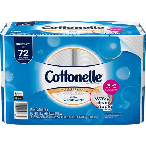 Cottonelle Ultra Cleancare Toilet Paper Double Rolls Sheets