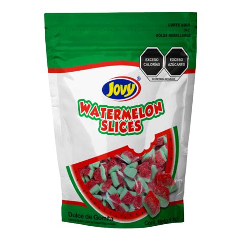 Jovy Gomita Gummy WATERMELON Bolsa Con 1 Kilo Caja Con 10 Bolsas 10