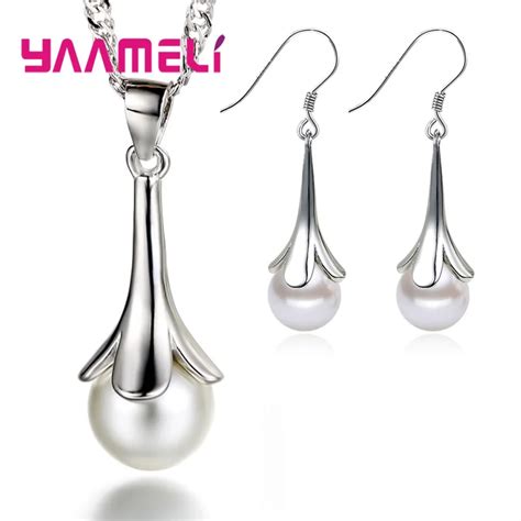 New Arrival Real Natural Freshwater Pearl Jewelry Sets Hot Selling 925