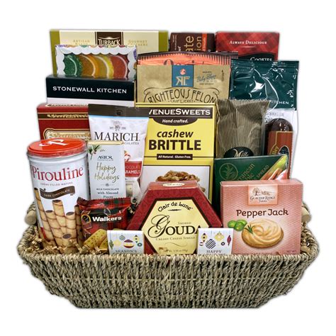 Deluxe Holiday Meat And Cheese T Basket Champagne Life Ts