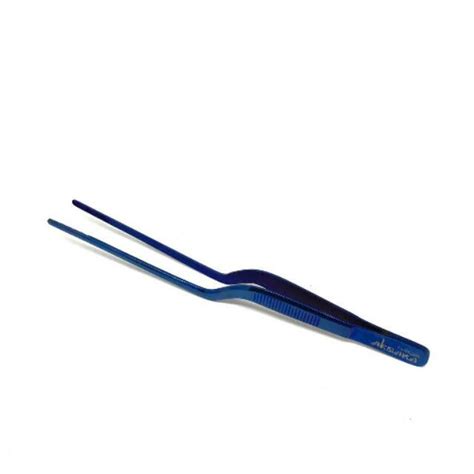 Jual 16 Cm Offset AksaraTweezer Navy Blue Chef Tweezer Kitchen