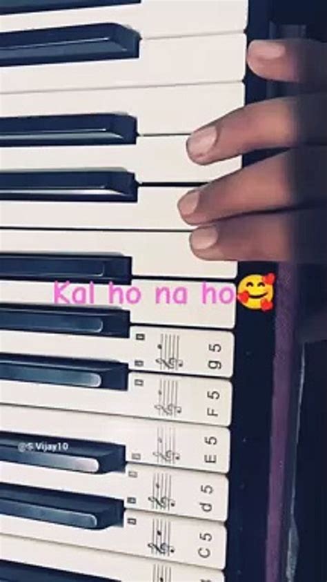 Kal Ho Na Ho Piano Notes