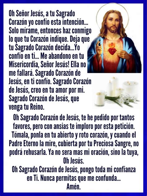 Sagrado corazon de jesus Oración milagrosa Iluminación Digital