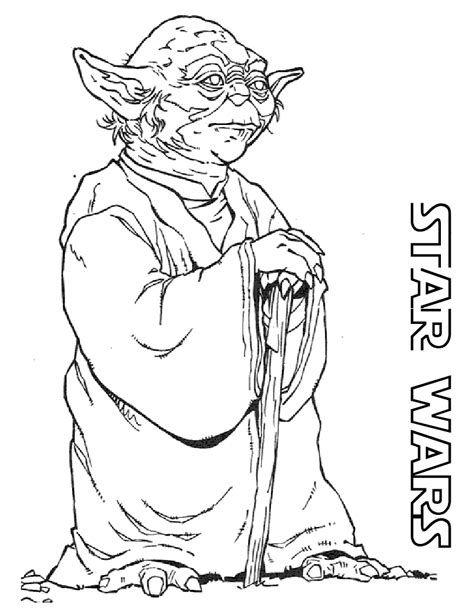 Coloriage Yoda De Star Wars Imprimer Et Colorier