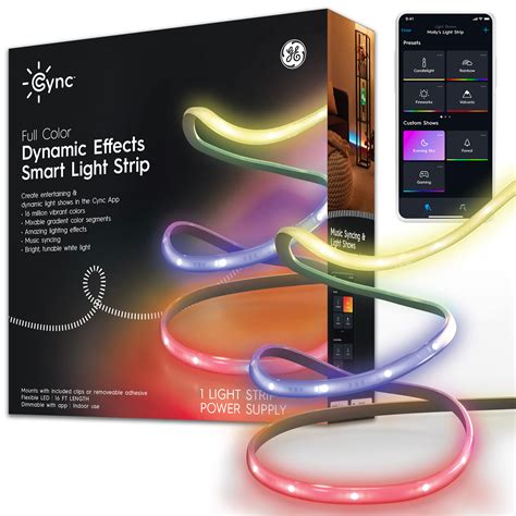 GE Cync 16 Foot Indoor Smart LED Light Strip Color Changing Full Color