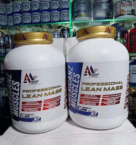 Americanz Muscle Lean Mass Gainer 3 Kg Chocolate Flavour Packaging