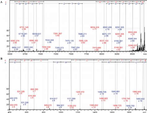 Tandem Mass Spectrum Generated By Etdptr Ms A Spectrum Of The Download Scientific Diagram