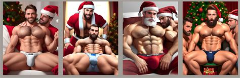 Gay Christmas Hot Fun Magnets Queer Erotic Wallart Nude Naked Etsy