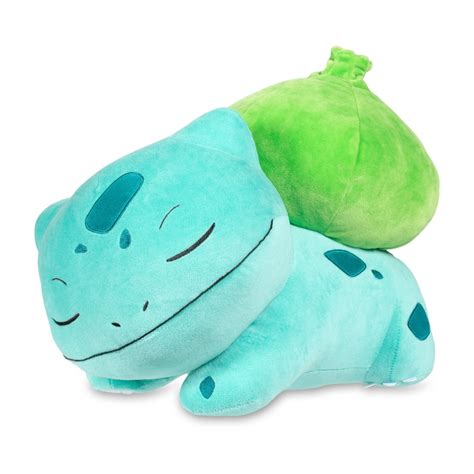 Sleeping Bulbasaur Poké Plush 16 In Pokémon Center Official Site