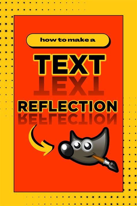 Create A Stunning Text Reflection In GIMP