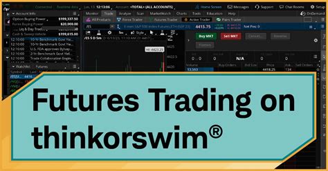 How To Set Up Thinkorswim® For Trading Futures Charles Schwab