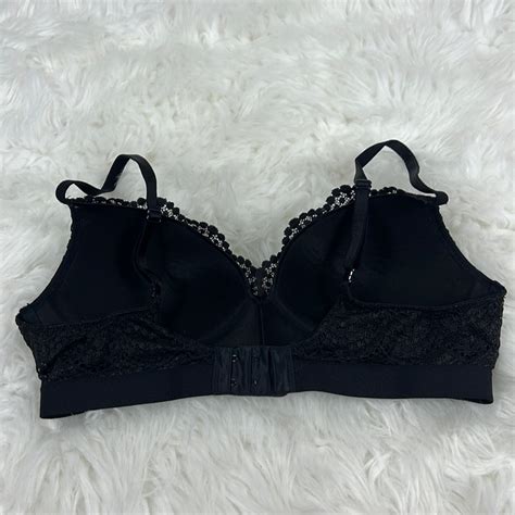 Victorias Secret Black Lace Wirefree Bra Gem