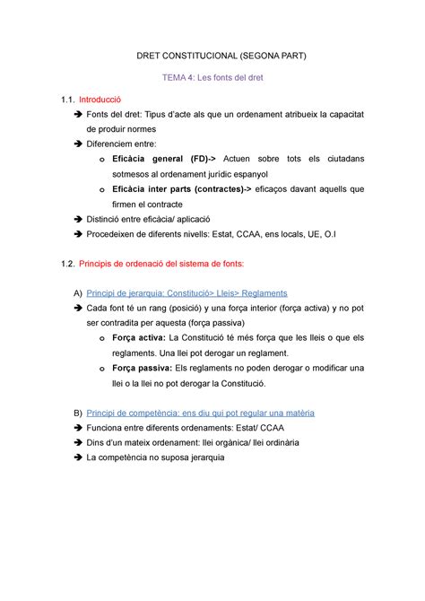 Segon Examen Dret Constitucional Cabellos Dret Constitucional Udg