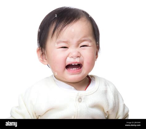 Asian Baby Girl Crying Stock Photo Alamy