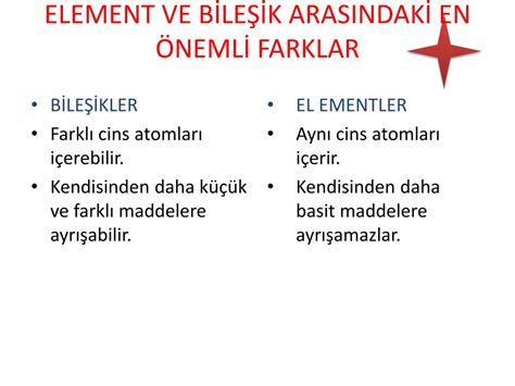 PPT ELEMENTLER VE BİLEŞİKLER PowerPoint Presentation free download