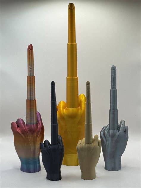 Collapsible Middle Finger As Seen On Tiktok Extendable Etsy Canada