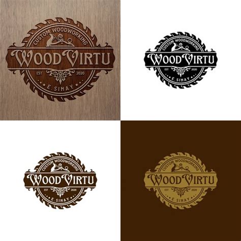 Designs | design a custom modern woodworking logo | Logo design contest