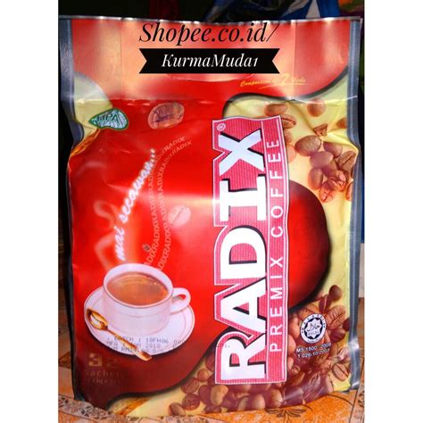 Jual Kopi Radix Jumbo Original Hpa Isi Sachet Kemasan Pouch Kantong