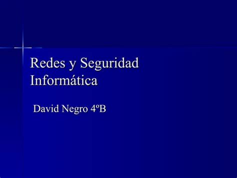 Redes Y Seguridad Inform Tica Ppt