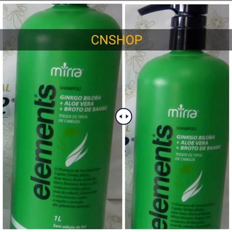 Shampoo Mirra Elenent S Ginko Biloba X Litro Frete Gr Tis