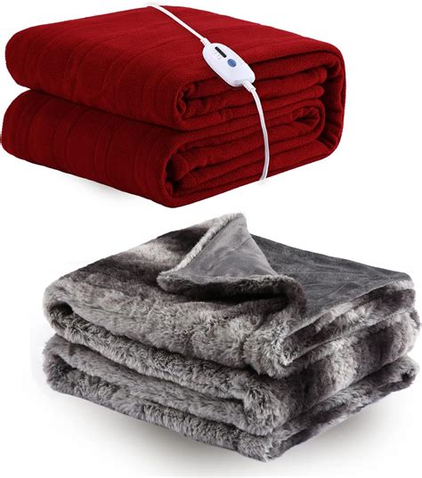 Amazon.com: McJaw Electric Heated Blanket Full Size 77"x84" & Low ...