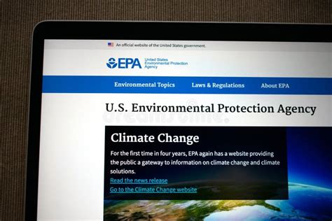 Environmental Protection Agency Sign Editorial Stock Photo Image Of