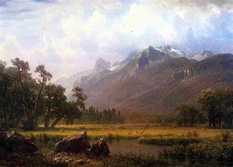 The Sierras Near Lake Tahoe California Albert Bierstadt Oil