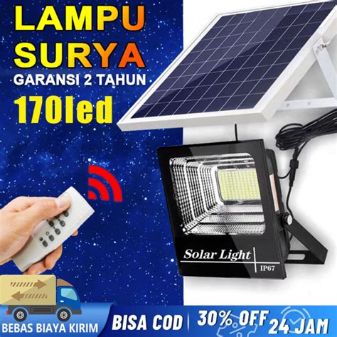 40W 60W 100W 200W 300W 500W Lampu Panel Surya Lampu Taman Lampu Dinding ...