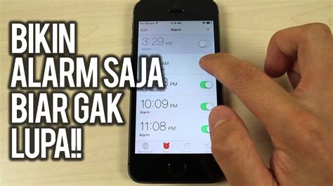 CARA GAMPANG SET ALARM BUAT PENGGUNA IPHONE YouTube