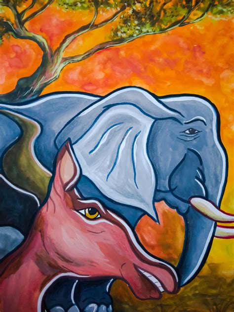 THE WILD ANIMALS Painting by ASHSTYLE25 1 - Jose Art Gallery