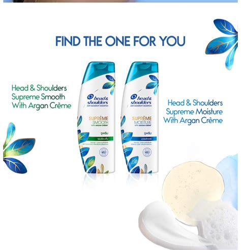 Head And Shoulders Supreme Moisture Shampoo With Argan Oil 720ml Duo An