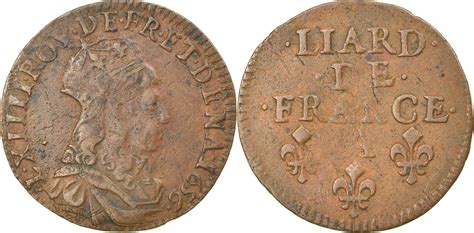 A Coin Louis Xiv Liard De France Au Buste Juv Nile Deuxi Me