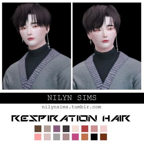 Nilyn Sims 4 Respiration Hair Sims 4 Hairs Sims 4 Sims 4 Hair