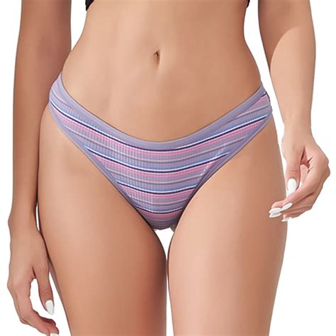 Cotton Women S One Piece Low Rise Sexy Triangle Bikini Underwear With Delicate Straps Walmart