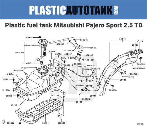 Kunststoff Kraftstofftank Mitsubishi Pajero Sport Dieselbenzin