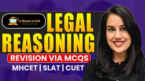 Legal Reasoning Revision Via Mcqs I Mhcet I Cuet I Slat I Jmi I Kriti