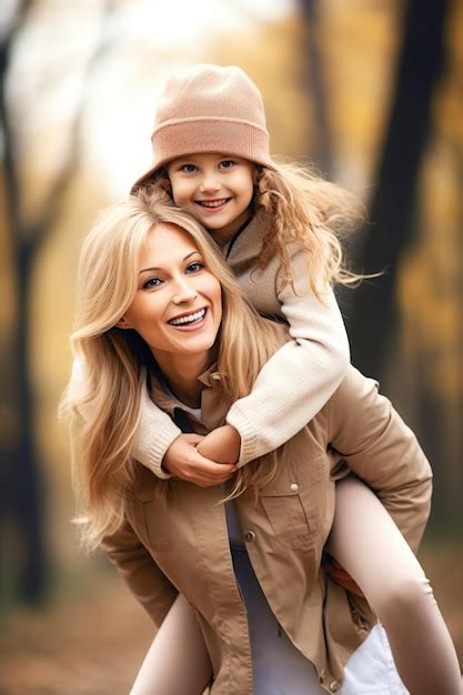 Premium Ai Image Shot Of A Happy Mother And Daughter Enjoying The