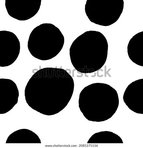 Polka Dots Hand Drawn Spots Seamless Stock Vector Royalty Free