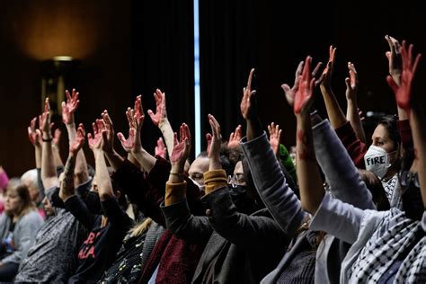 Protesters Disrupt Blinken Austin At Senate Hearing On Israel Aid Ntd