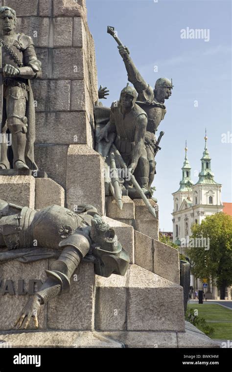 Detail Of The Monument To The Battle Of Grunwald At Matejko Square