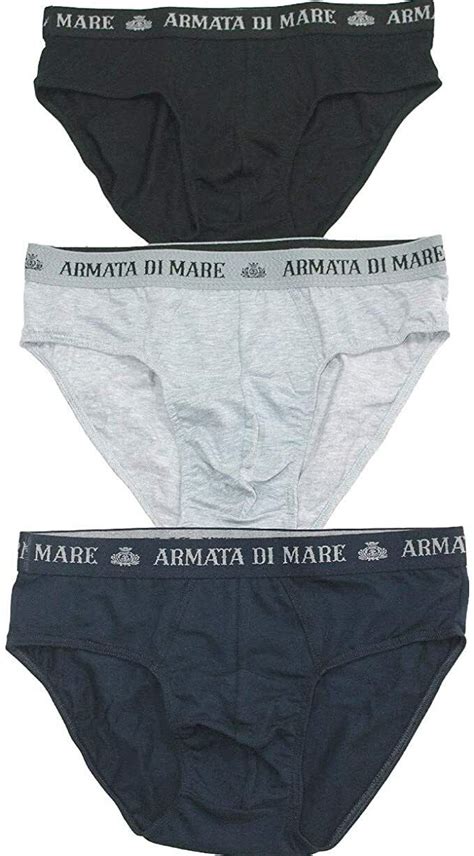 Slip Uomo Armata Di Mare In Cotone Elasticizzato Con Elastico