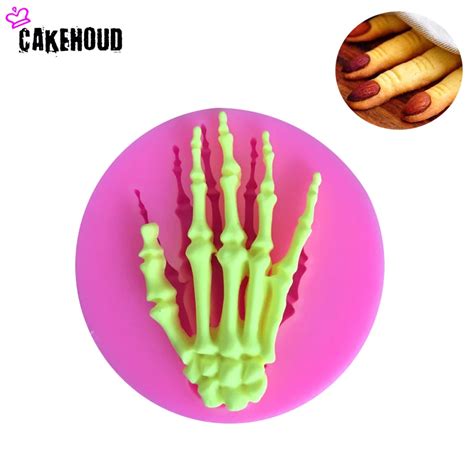 Cakehoud D Halloween Skeleton Hand Mold Fondant Cake Chocolate