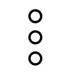 ellipsis horizontal menu interface button vector image