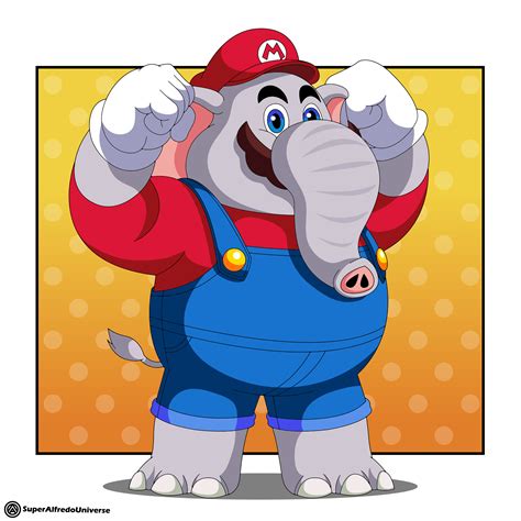 Elephant Mario By Superalfredouniverse On Deviantart