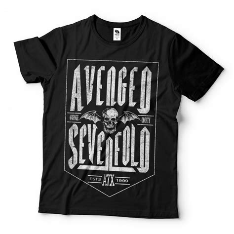 Camisa Camiseta Rock Banda Avenged Sevenfold Skull Musica Pb Shopee