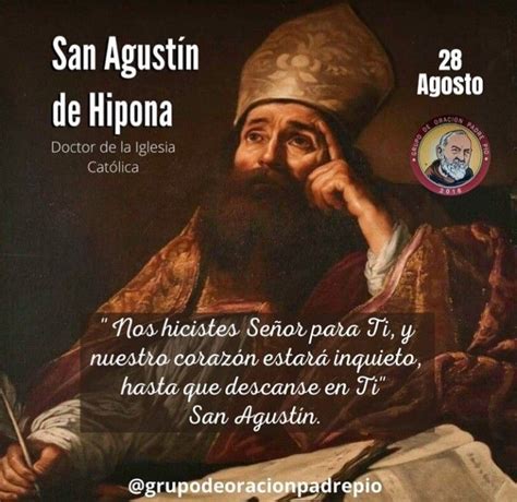 Pin De Hugo En Aprender De La Vida San Agustin De Hipona Imagenes De