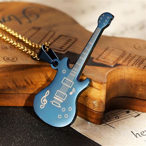 Personalized Guitar Necklace Gifts for Guitar Enthusiast