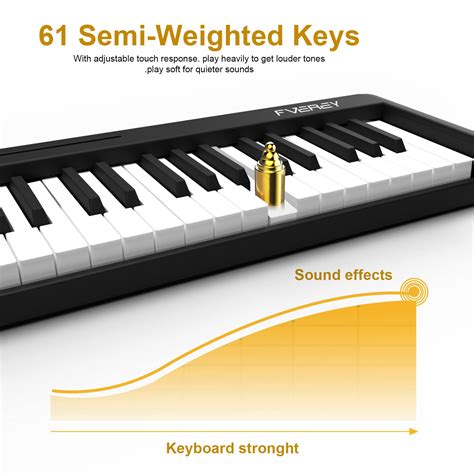 Snapklik FVEREY Folding Piano Keyboard 61 Key Keyboards Piano