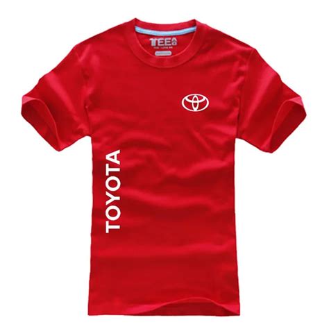 New Summer Toyota LOGO T shirts mens 100% cotton Fashion Letters T ...